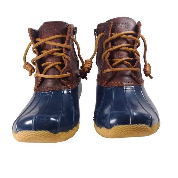 Sperry Saltwater Women's Rubber Waterproof Rain Pop Outsole Duck Boot Size 5 - Picture 7 of 12